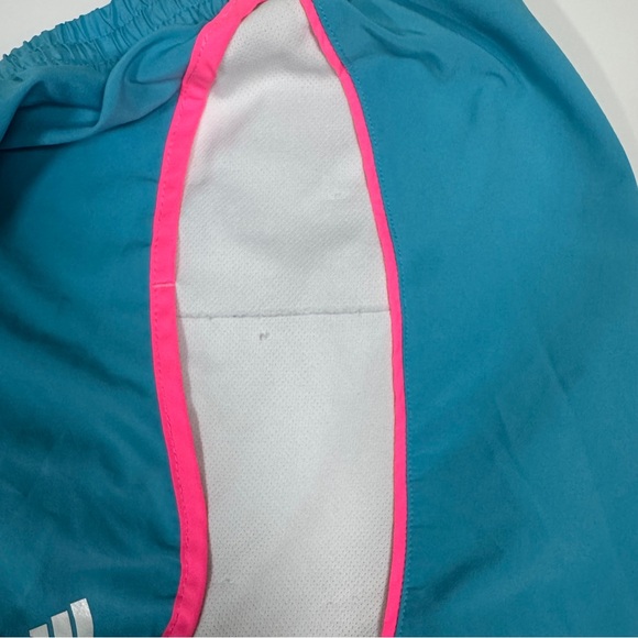 Adidas Teal Pink Trim Running Shorts Women’s M - Picture 7 of 7